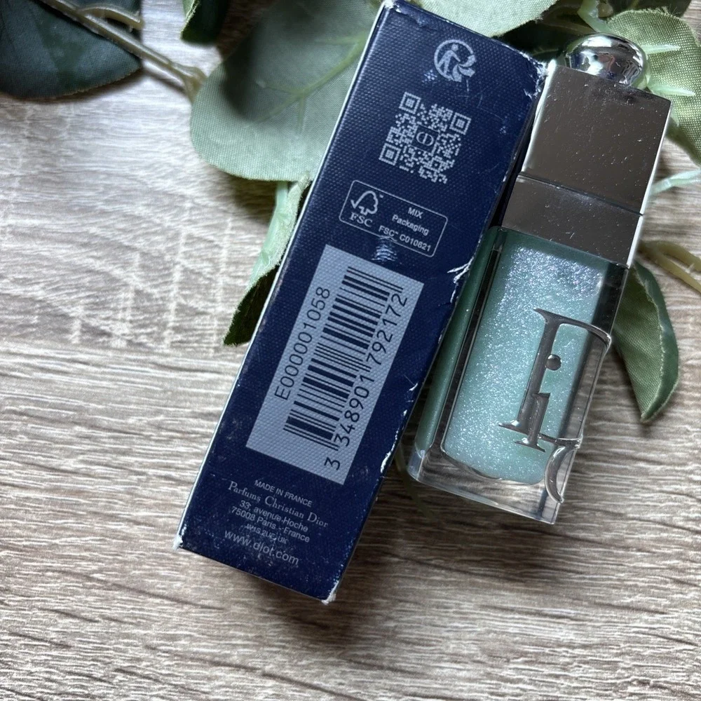 Dior Addict Lip Glow Oil 086 MINTY 6mL Sparkly Finish New In Box